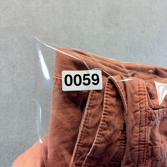 Anthropologie Pants Women's 32 (Fits 34x26) The Wanderer Rust Tapered Relaxed - Picture 8 of 8